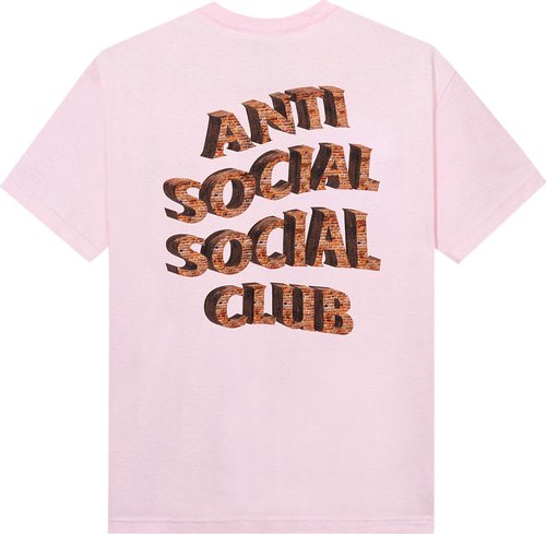 Anti Social Social Club White Picket Fence Tee Pink