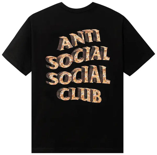 Anti Social  Club White Picket Fence Tee 'Black'