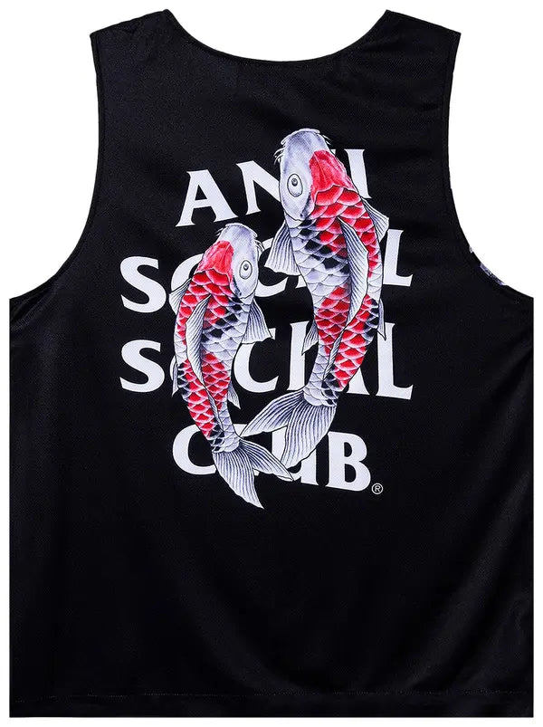 Anti Social Social Club Koi Garden Jersey Black