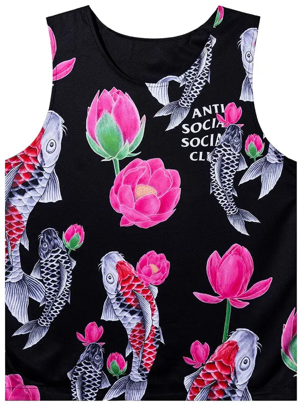 Anti Social Social Club Koi Garden Jersey Black