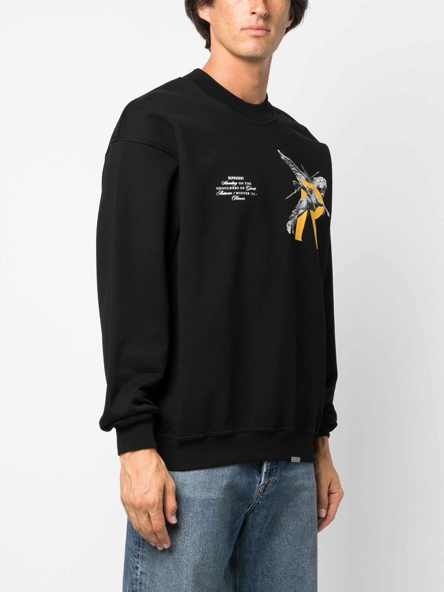 REPRESENT GIANTS SWEATER JET BLACK HOODIE