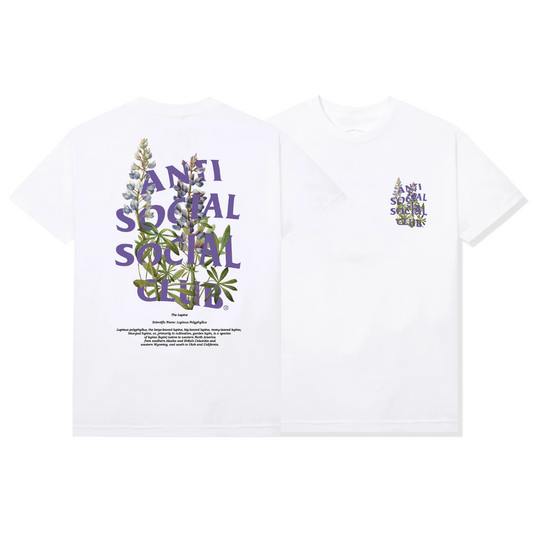 ANTI SOCIAL CLUB ASSC LUPINE TEE WHITE