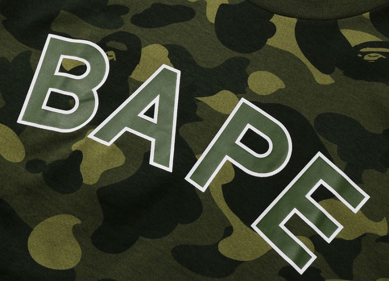 A BATHING APE COLOR CAMO BAPE TEE