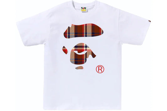 A Bathing APE Check Ape Face Tee (BAPE)