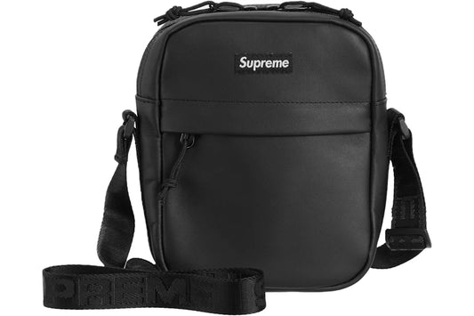 Supreme Leather Shoulder Bag
Black