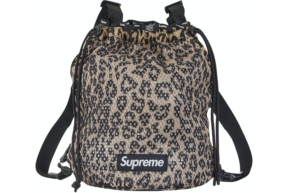 Supreme Mesh Small Backpack Leopard