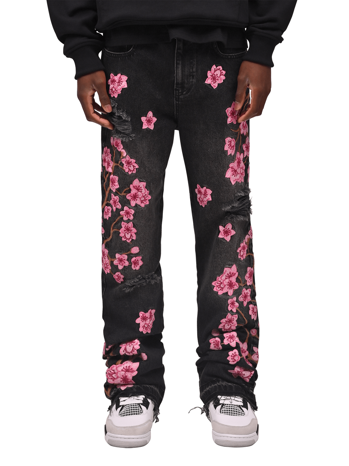 SAKURA FLARE DENIM - BLACK