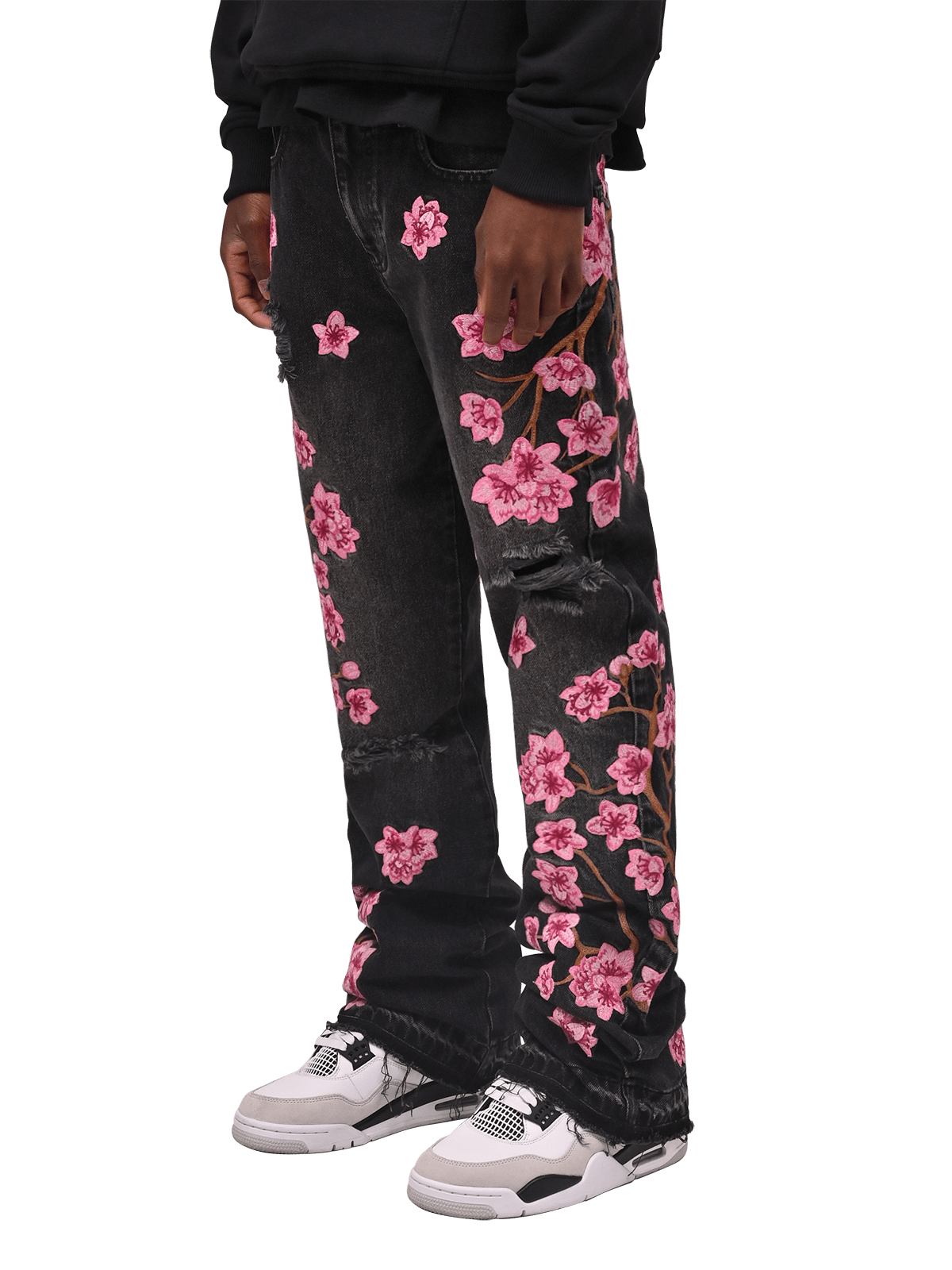 SAKURA FLARE DENIM - BLACK