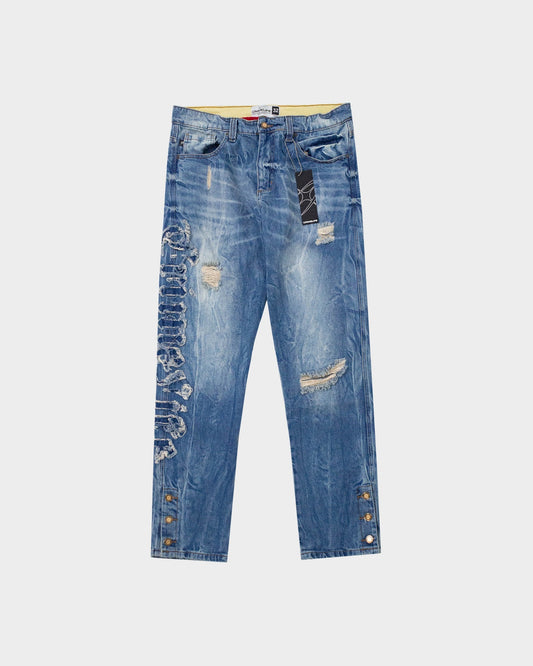 Crime Life GOTHIC DESTROYED JEANS