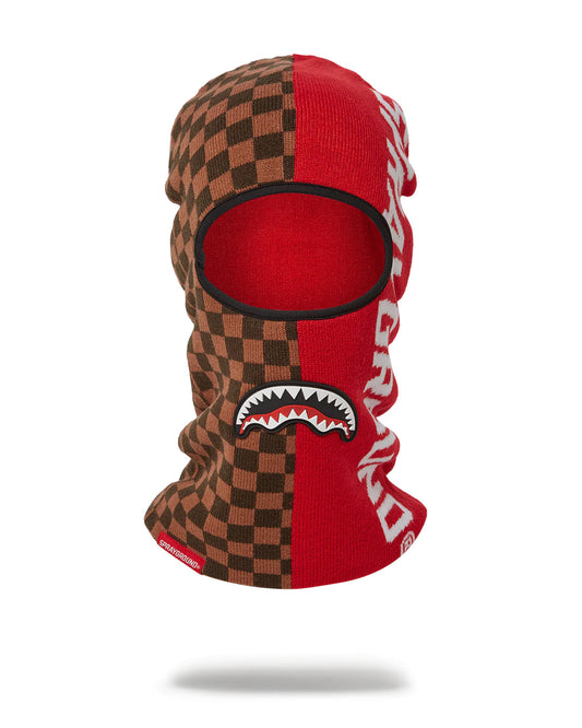 SPRAYGROUND BRANDED SPLIT SKI MASK MARRÓN