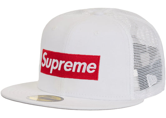 Supreme Box Logo Mesh Back New Era White