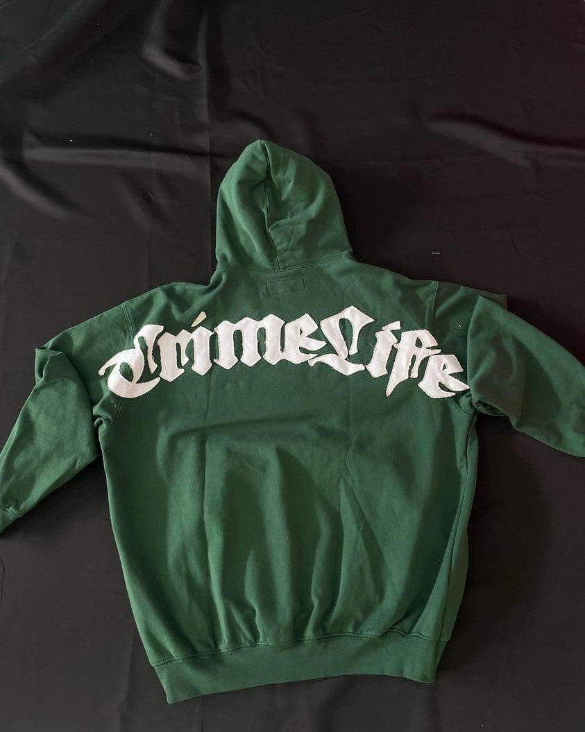 Crime Life Greene  Hoodie