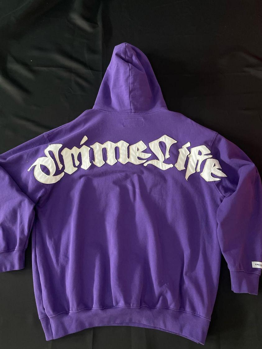 Crime Life Purple Hoodie