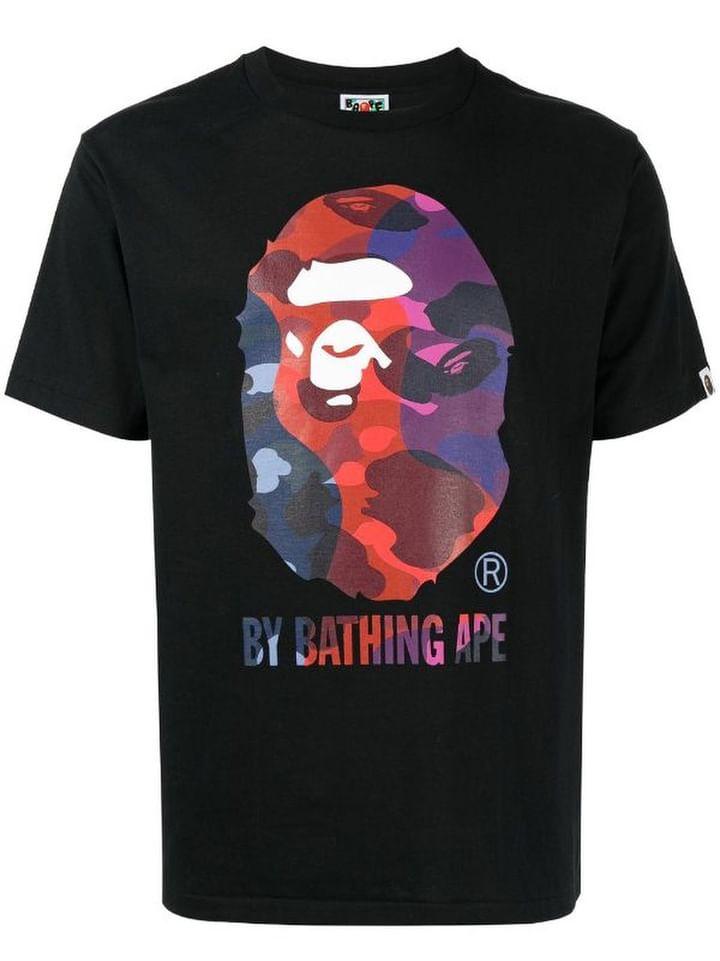 A Bathing Ape Bape Camo Black Tee