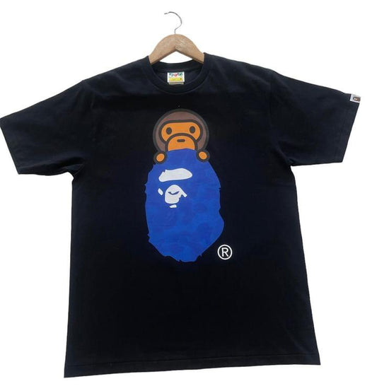 A Bathing Ape Bape Bayby Milo Black Tee