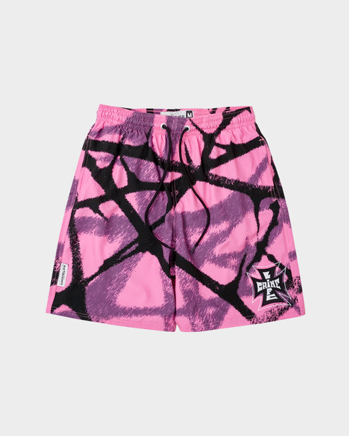 Crime Life Pink Short