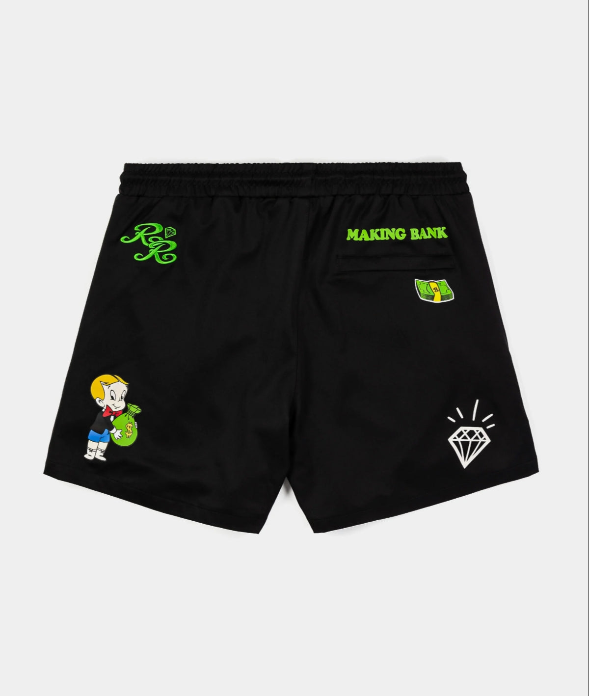 Richie Rich Money Black Short