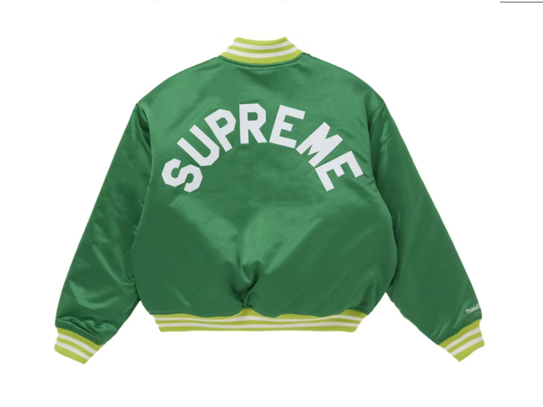 Supreme x Mitchell & Ness Green Jacket