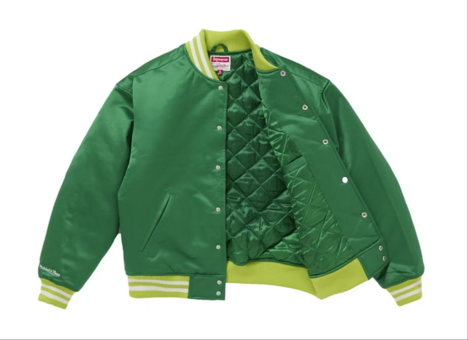 Supreme x Mitchell & Ness Green Jacket