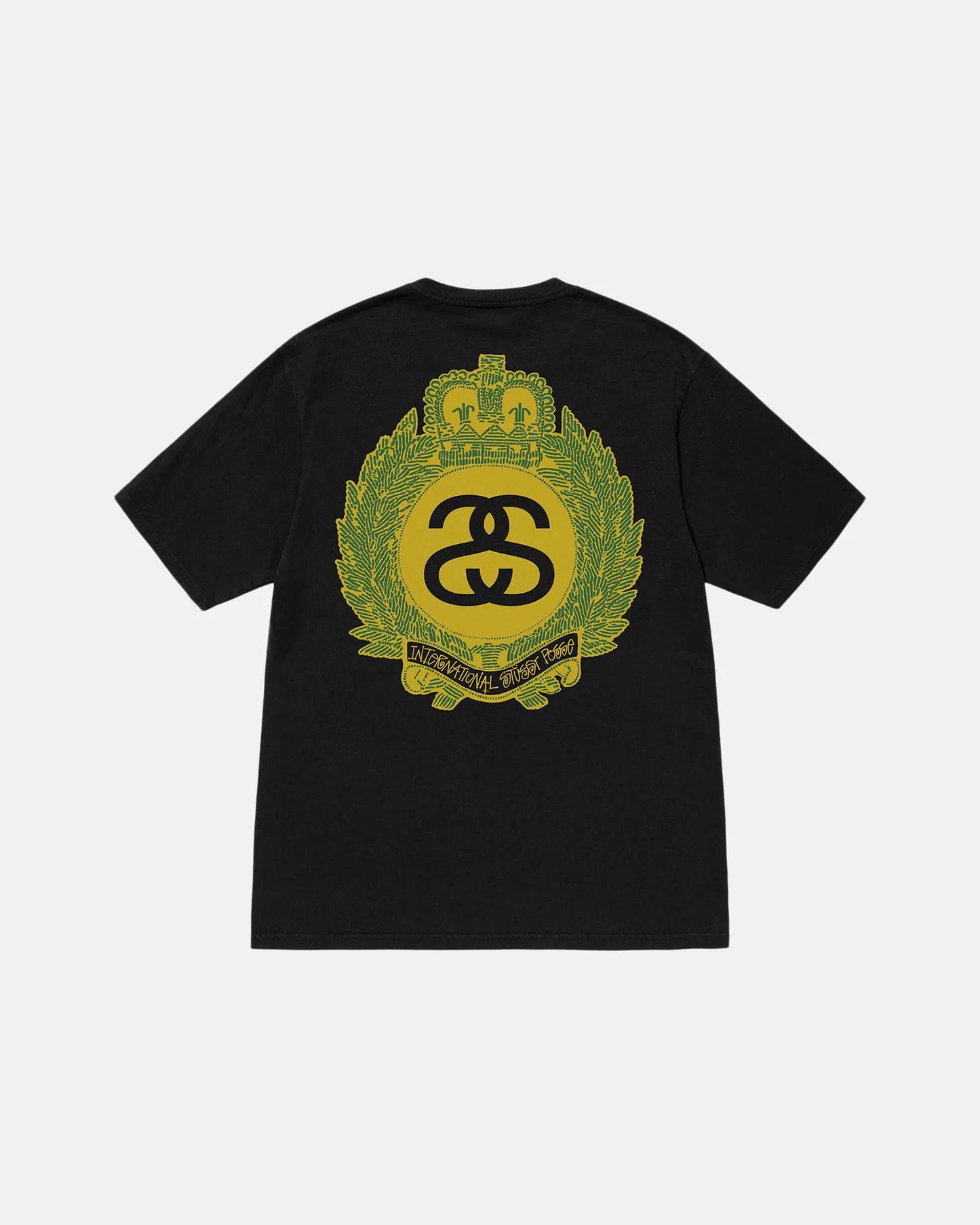 Stussy Crown Wreath Pigment Dyed Tee Black