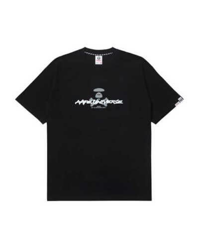 AAPE MOONFACE LOGO GRAPHIC TEE